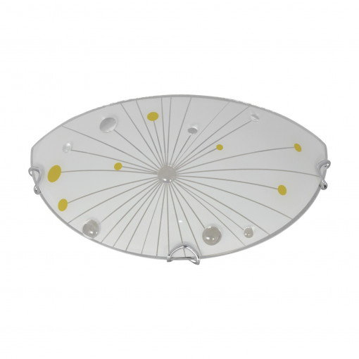 Aplica Halley D300/2, 1 bec, dulie E27,metal+ sticla,KL 8025 Klausen