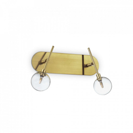 Aplica MARACAS AP2, metal, sticla, otel antic, 2 becuri, dulie G4, 200347, Ideal Lux