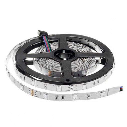 Banda led SMD 5050 Optonica, RGB, 7.2W/m, 500lm/m, 30 leduri/m, 12V, IP54