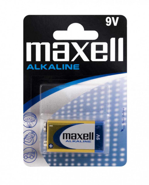 Baterie 9V Alkaline, Maxell