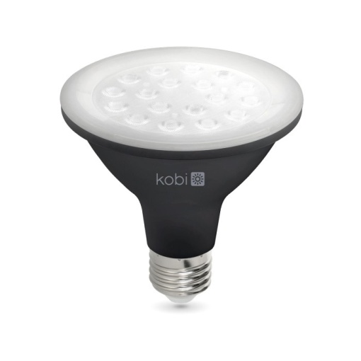 Bec LED pentru plante 9W (60W) Kobi, E27, 300 lm, crestere si inflorire, 1200K, negru