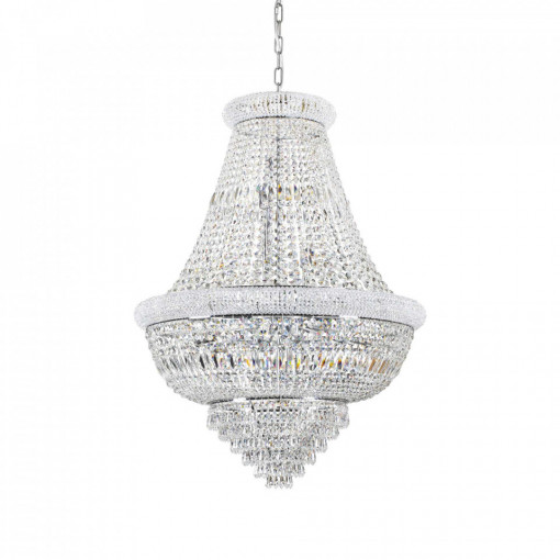 Candelabru DUBAI SP24, metal, cristale, crom, 24 becuri, dulie E14, 243597, Ideal Lux