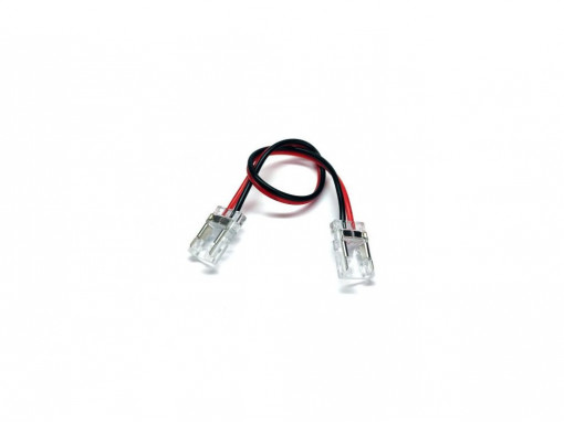 Conector dublu banda led COB 8mm, cu 15mm cablu [1]- savelectro.ro