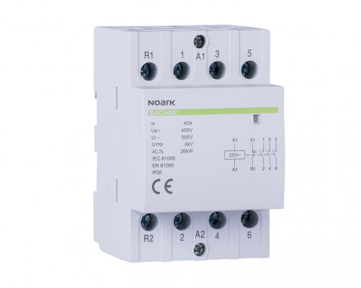 Contactor modular Noark, 4ND, 230 V, 40A