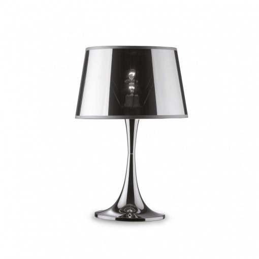 Lampa de birou LONDON TL1 BIG, metal, crom, 1 bec, dulie E27, 032375, Ideal Lux
