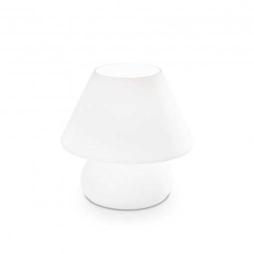 Lampa de birou Prato 074702, cu intrerupator, 1xE27, alba, IP20, Ideal Lux [1]- savelectro.ro