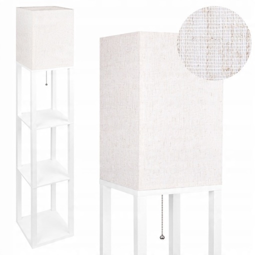 Lampadar Ganto E27, 160cm, alb, 3 rafturi albe, Masterled