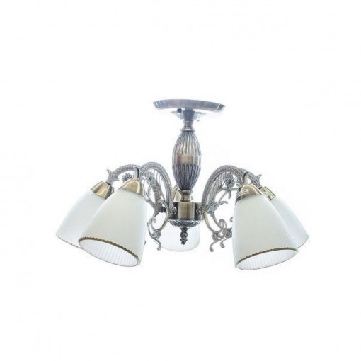 Lustra Mandy LY-3217, 5xE14, alba+aurie, IP20, Klausen