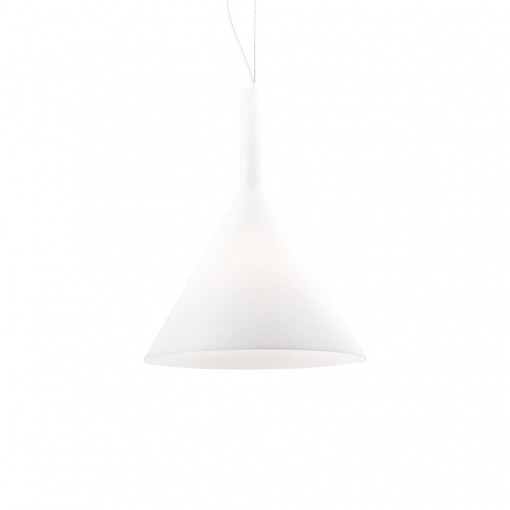 Pendul COCKTAIL SP1 BIG, sticla, alb, 1 bec, dulie E27, 074313, Ideal Lux [1]- savelectro.ro