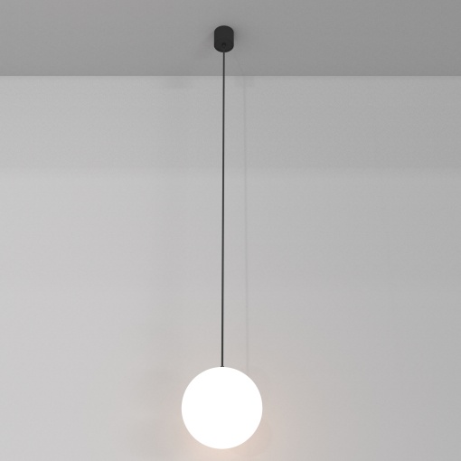 Pendul LED Luna P039PL-5W4K-20INS-B, 5W, 350lm, lumina neutra, IP20, negru+alb, Maytoni