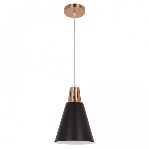 Pendul Shade, 1 bec, dulie E27, negru, cupru, metal, Klausen