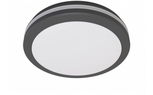 Plafoniera LED exterior Optonica, 20W, 3000-6500K, IP65, senzor microunde, neagra