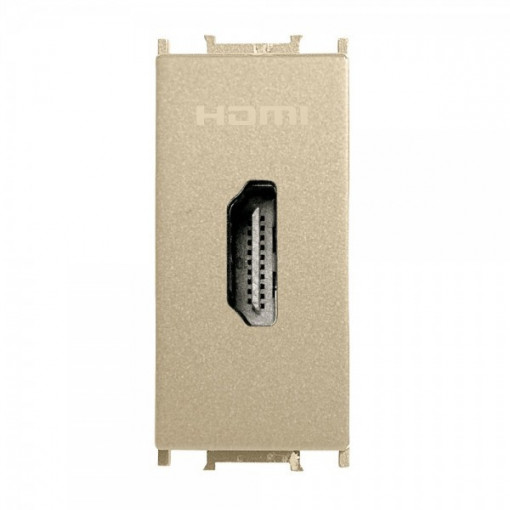 Priza HDMI 1 modul Thea Modular Panasonic, Aurie