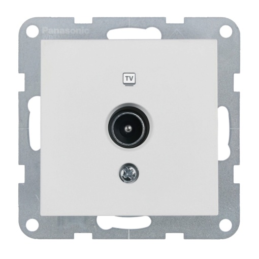 Priza TV finala, IP20, Seashell, Panasonic Karre Plus 55 Soft Touch