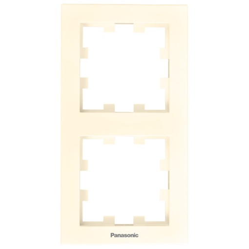 Rama dubla verticala, IP20, Bej, Panasonic Karre Plus 55
