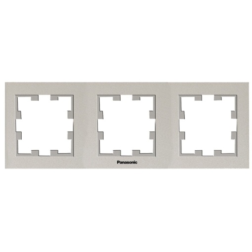 Rama tripla orizontala, IP20, Bronz, Panasonic Karre Plus 55 [1]- savelectro.ro
