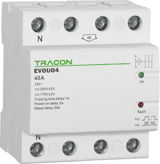 Releu automat de recuplare la cresterea/scăderea tensiunii, EVOUO4P63 Tracon Electric [1]- savelectro.ro