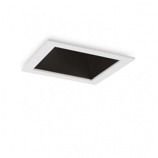 Spot incastrabil LED GAME patrat, alb, negru, 11W, 1000 lm, lumina calda (3000K), 192352, Ideal Lux