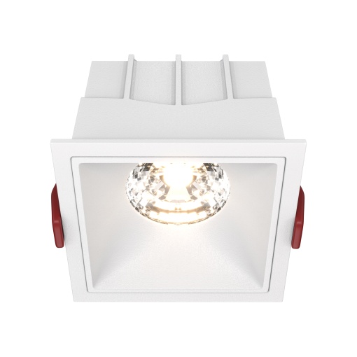 Spot LED incastrat Maytoni DL043-01-15W3K-SQ-W, 15W, 1150lm, 3000K, IP20, alb