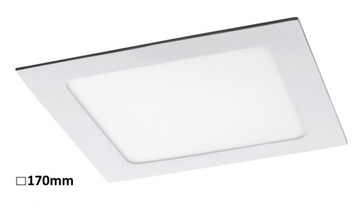 Spot LED Lois 5578-RAB, patrat, 12W, 800lm, lumina neutra, IP20, alb mat+crom, Rabalux