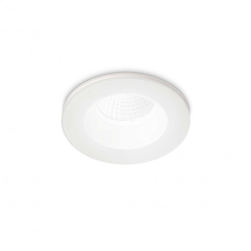 Spot LED Room-65 252025, rotund, incastrat, 8W, 800lm, lumina calda, IP20, alb, Ideal Lux