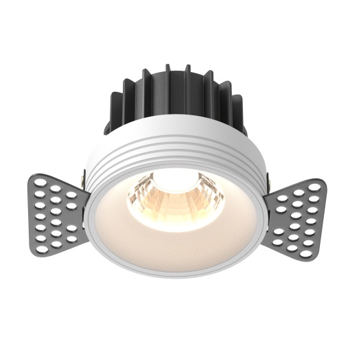 Spot LED Round DL058-12W3K-TRS-W, incastrat, 12W, 920lm, lumina calda, IP20, alb, Maytoni