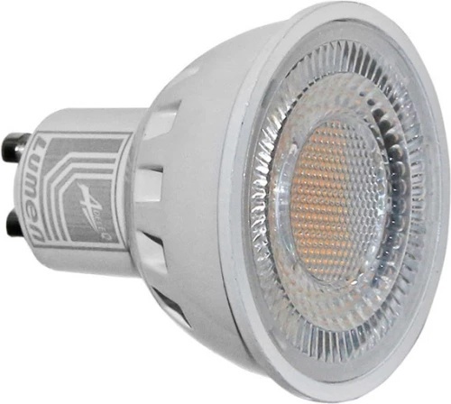 Bec LED GU10 Lumen 10W, 3000K, dimabil, 230V, 105 grade, aluminiu, clar