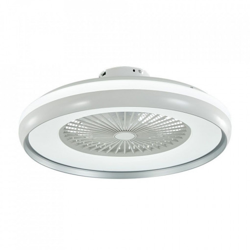 Candelabru cu ventilator 45W, led 35W, telecomanda pentru temperatura de culoare a luminii, gri, V-TAC