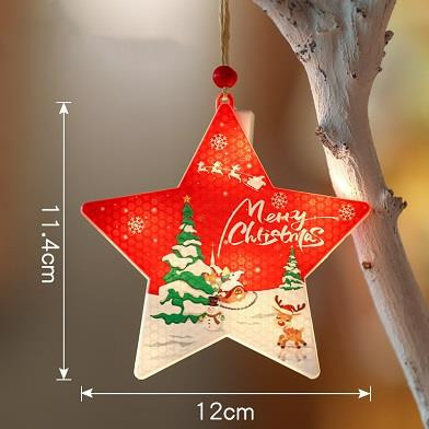 Decoratiune de Craciun, forma stea Merry Christmas, cu LED, alimentare cu baterii, lumina calda(2700 K), Masterled