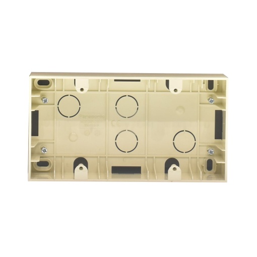 Doza dubla montaj aplicat, IP20, Bej, Panasonic Karre Plus 55