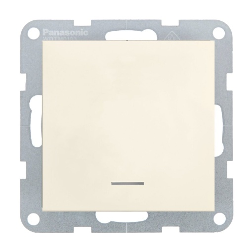 Intrerupator cu led 10A, IP20, Bej, Panasonic Karre Plus 55