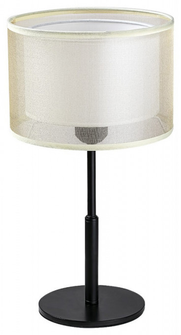 Lampa Aneta, metal, textil, negru, bej, 1 bec, dulie E27, 5095, Rabalux