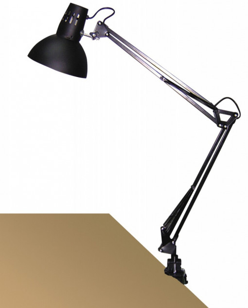 Lampa de birou cu clama Arno neagra, 4215, Rabalux