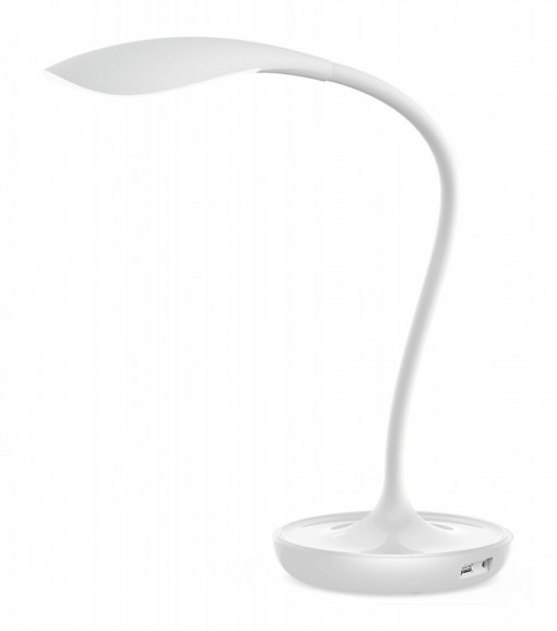 Lampa de birou LED Belmont 6418, cu intrerupator touch, 5W, 400lm, lumina calda, alba, IP20, Rabalux