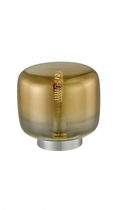 Lampa de birou ROTARY TL1, metal, sticla, bronz, 1 bec, dulie E27, 108011, Klausen
