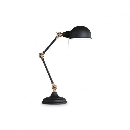 Lampa pentru birou TRUMAN, metal, negru, 1 bec, dulie E27, 145211, Ideal Lux