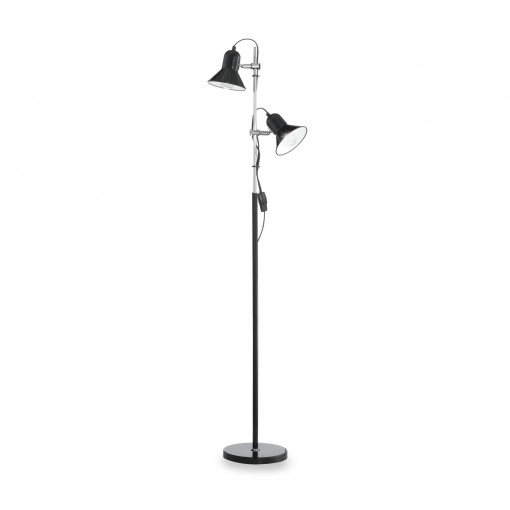 Lampadar POLLY, metal, negru, 2 becuri, dulie E27, 061139, Ideal Lux