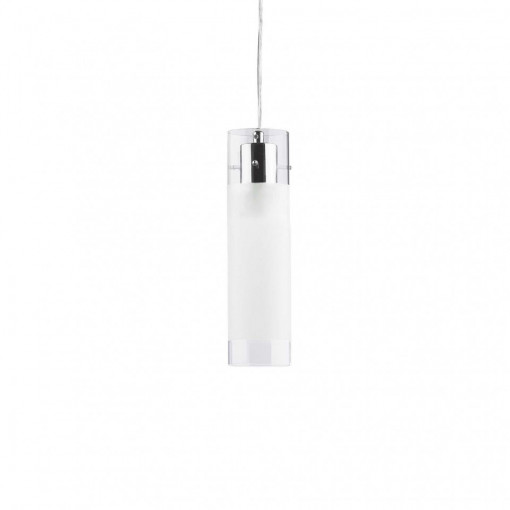 Pendul FLAM SP1 SMALL, metal, sticla, alb, 1 bec, dulie E27, 027357, Ideal Lux
