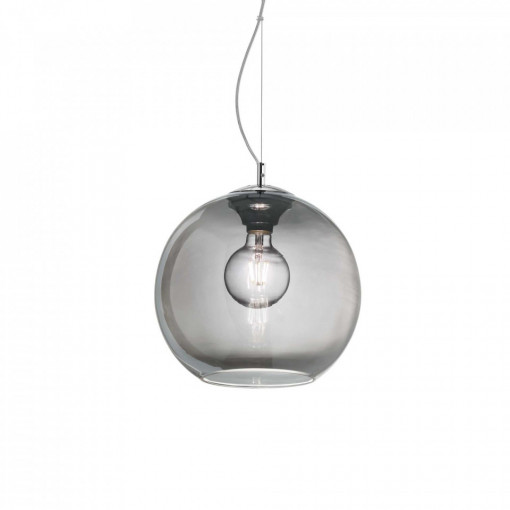 Pendul NEMO SP1 D20, metal, sticla, transparent, 1 bec, dulie E27, 149585, Ideal Lux [1]- savelectro.ro