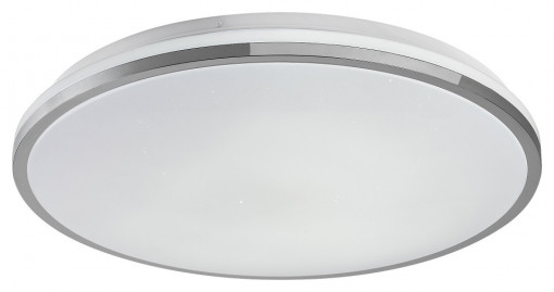 Plafoniera LED Linden 3478-RAB, cu telecomanda, 50W, 4500lm, lumina calda+neutra+rece, IP20, crom+alba, Rabalux