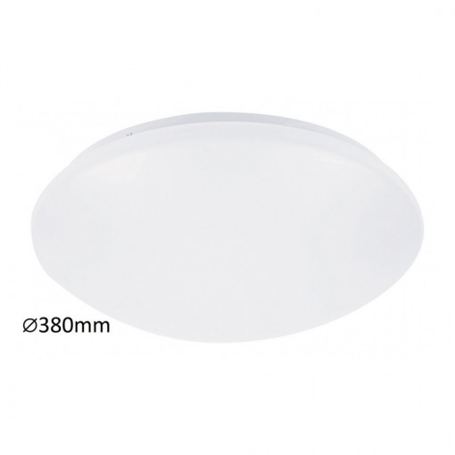 Plafoniera LED Lucas 3436, 24W(102W), 1560lm, lumina neutra, IP20, alba, Rabalux