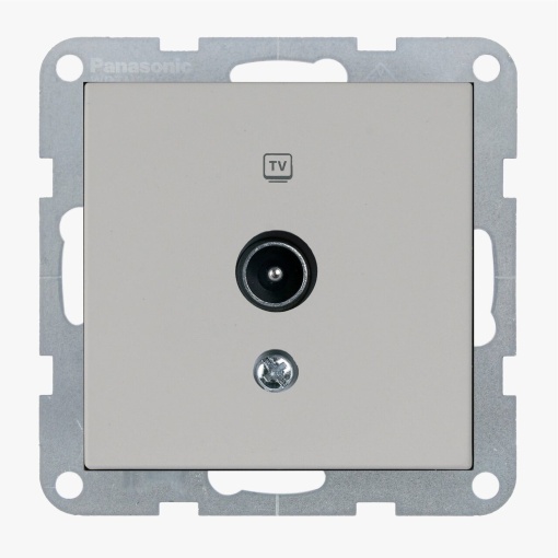 Priza TV finala, IP20, Sandstone, Panasonic Karre Plus 55 Soft Touch