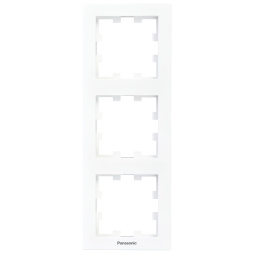 Rama tripla verticala, IP20, Alb, Panasonic Karre Plus 55