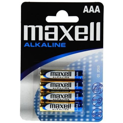 Set 4 baterii R3 AAA Alkaline, Maxell