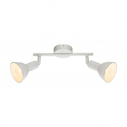 Spot Caldera 54648-2, orientabil, 2xE14, alb+auriu, IP20, Globo Lighting