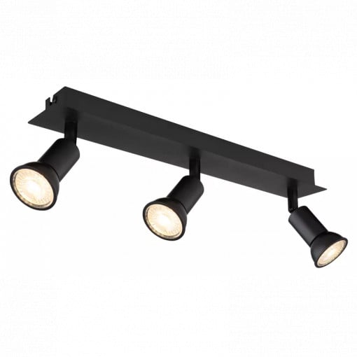 Spot Drew 57998-3, orientabil, 3xGU10, negru, IP20, Globo Lighting