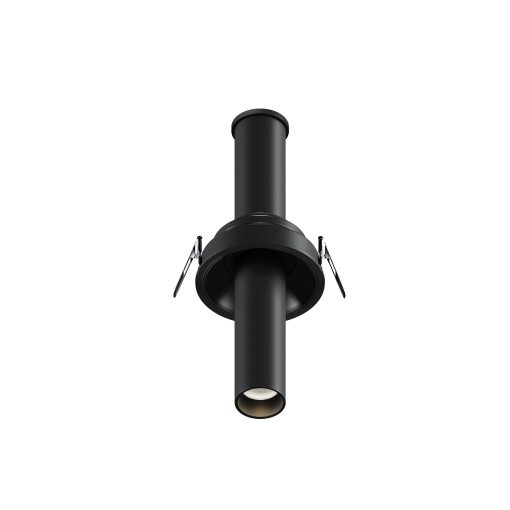 Spot LED 7W Incastrat, Maytoni C140RS-L200-7W3K-B, 460lm, Lumina Calda (3000K), Negru