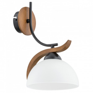 Corpuri de iluminat, Aplica Bran KL101031, 1xE27, maro+neagra+alba, IP20, Klausen - savelectro.ro