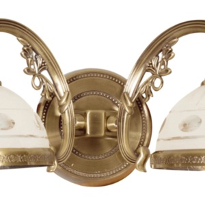 Aplica Camille KL7020, 2xE27, alba+bronz, IP20, Klausen [3]- savelectro.ro