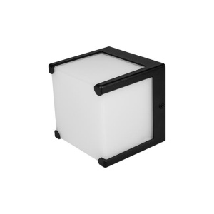 Corpuri de iluminat exterior, Aplica de exterior Cube, GX53, IP54, neagra, Masterled - savelectro.ro